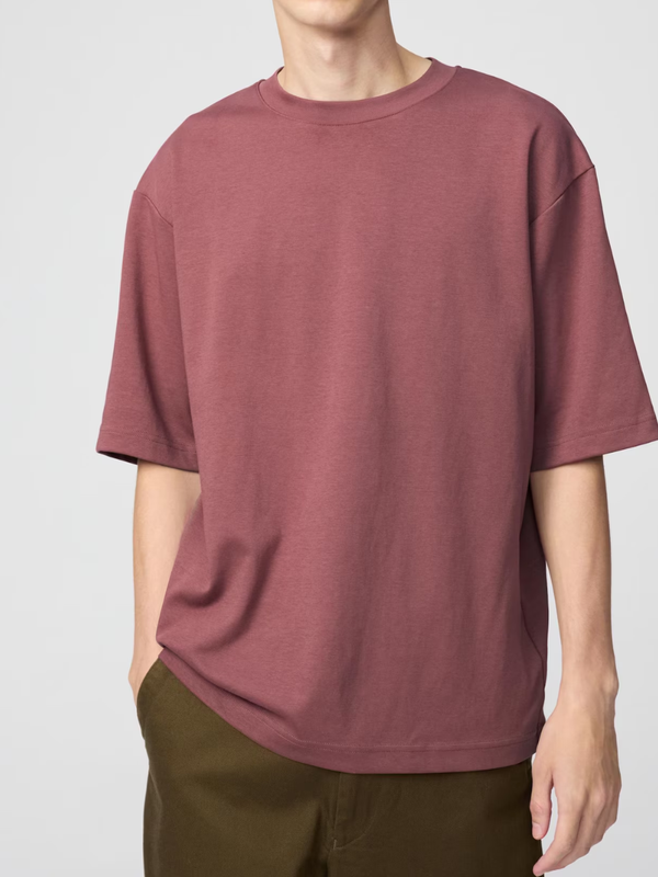 Uniqlo AIRism Cotton Oversized T-Shirt Half Sleeve