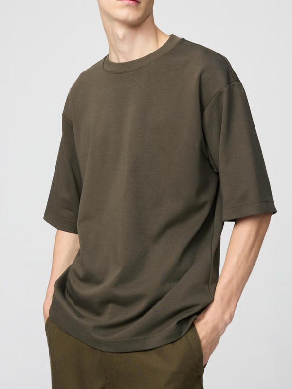 Uniqlo AIRism Cotton Oversized T-Shirt Half Sleeve