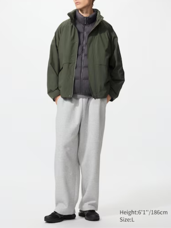 UNIQLO Windproof Stand Blouson Hooded Water-Repellent Men
