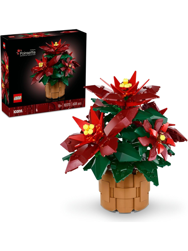 LEGO Botanical Poinsettia Decorative Plant Set