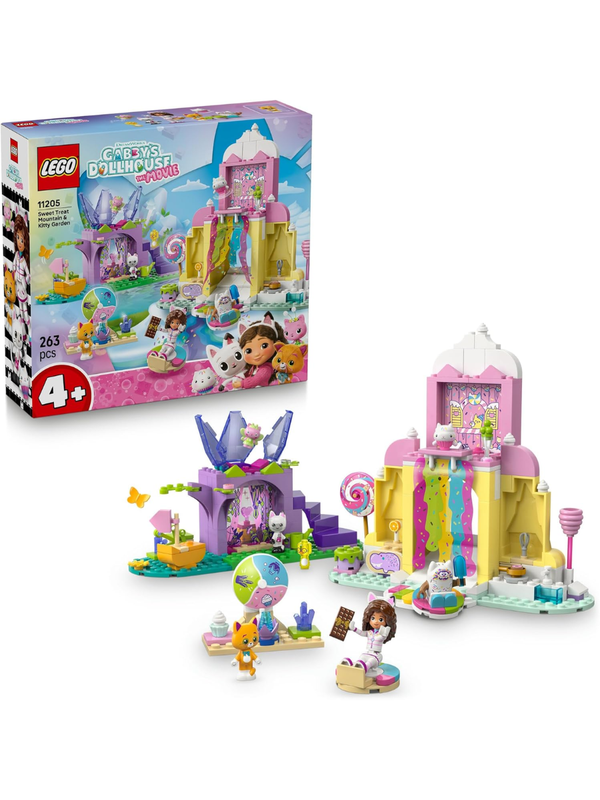 LEGO Gabby’s Dollhouse Sweet Mountain & Kitty Garden 11205 Building Toy Set