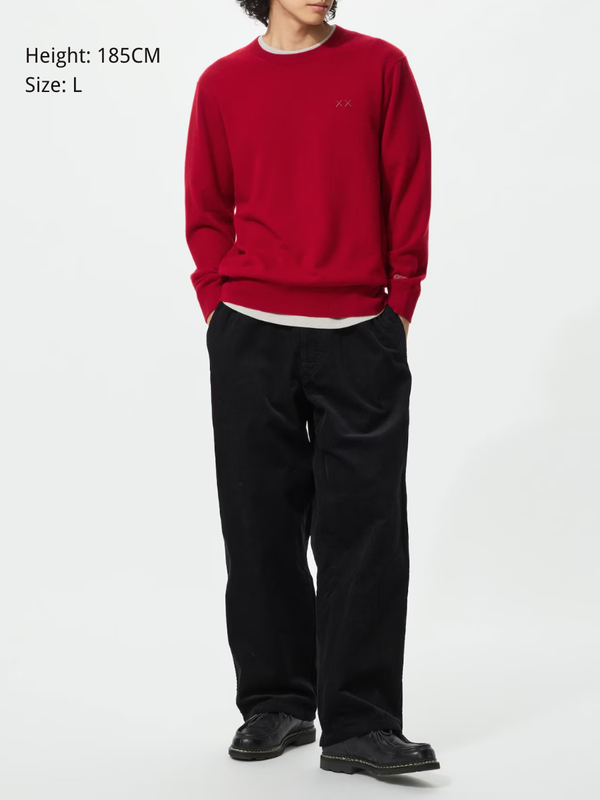 Uniqlo KAWS Winter Premium Cashmere Crewneck Sweater