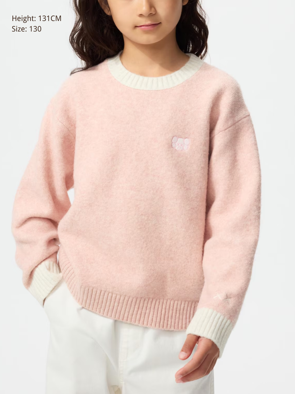 Uniqlo KAWS Winter Soufflé Yarn Crew Neck Sweater