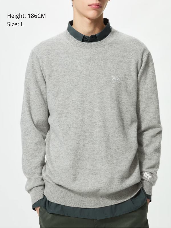 Uniqlo KAWS Winter Premium Cashmere Crewneck Sweater – HARUYAMA