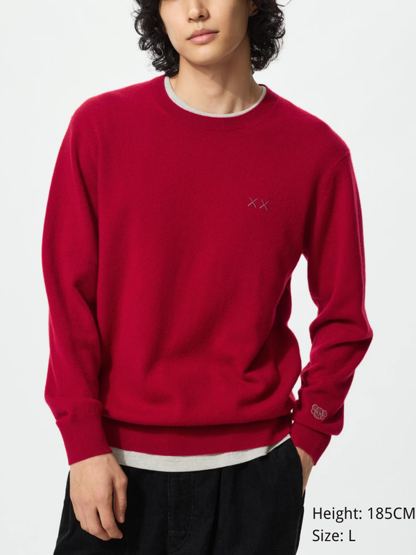 Uniqlo KAWS Winter Premium Cashmere Crewneck Sweater