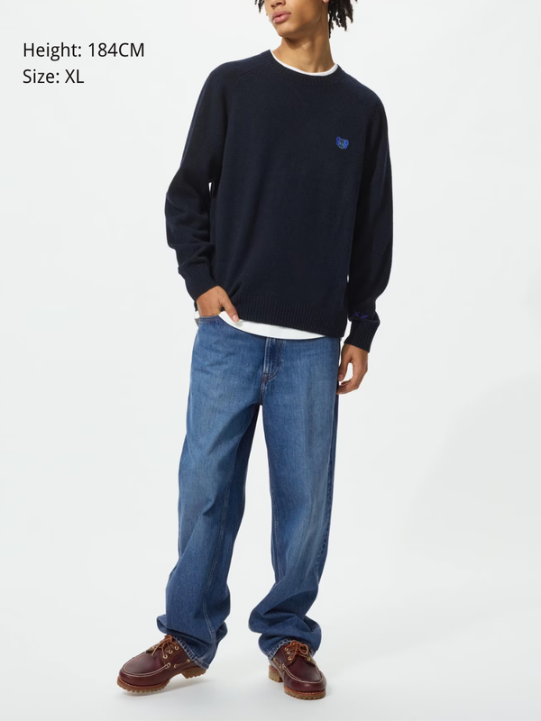Uniqlo KAWS Winter Premium Wool Crewneck Sweater