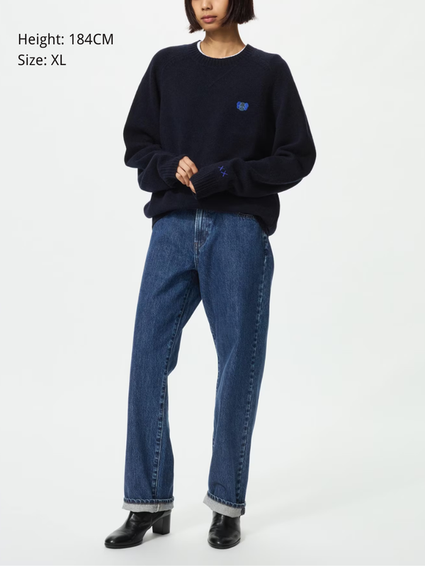 Uniqlo KAWS Winter Premium Wool Crewneck Sweater