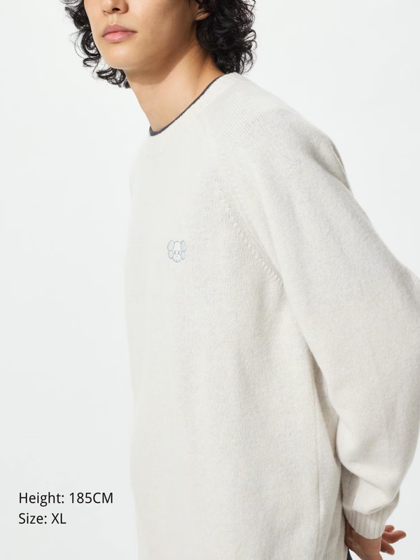 Uniqlo KAWS Winter Premium Wool Crewneck Sweater