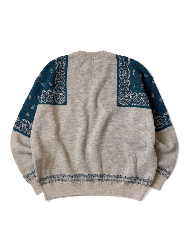 Kapital 12G Wool Bandana Crew Sweater