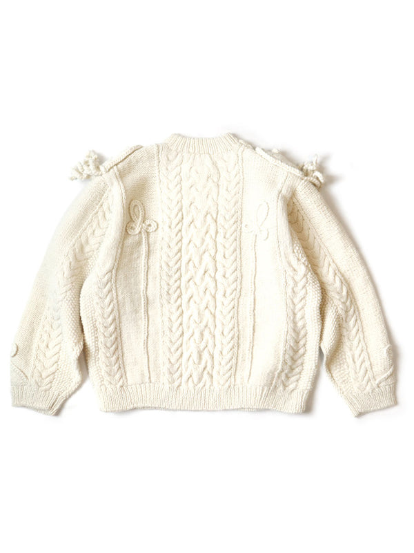 Kapital wool hand knit napoleon sweater