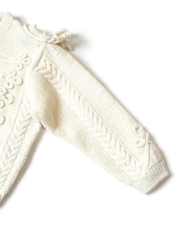 Kapital wool hand knit napoleon sweater