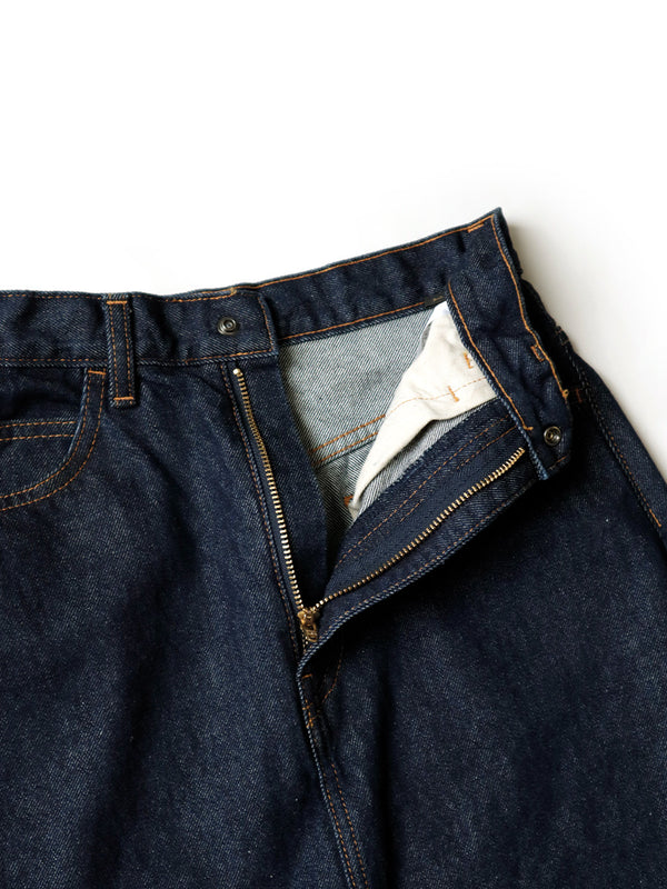 Kapital 13oz denim high waist maxi skirt