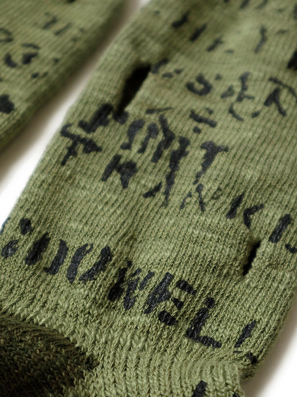 Kapital 96 Pieces Army Graffiti Punching Socks