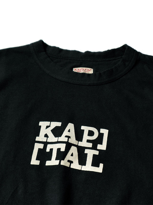 Kapital 20/-T-shirt Rookie Crew Tee (Bracket KAP logo pt)