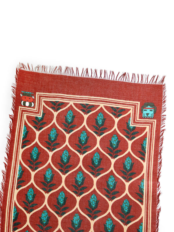 Kapital Rayon Disco Arabesque Pattern Scarves
