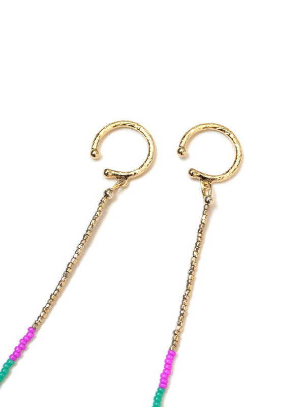 Kapital Pueblo Beads Chain Ear Cuff