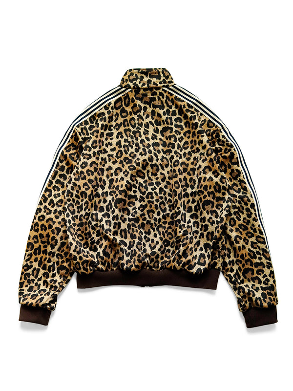 Kapital Smooth Jersey Leopard Print Stuntman Track Jacket