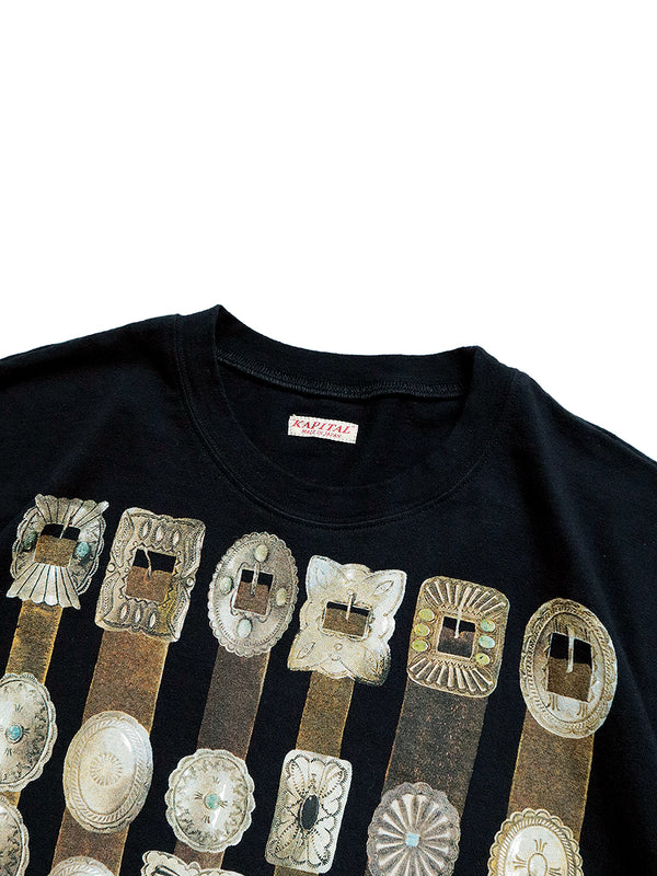 Kapital 20/- Jersey Crew T-shirt (Curtain Concho pt) Tee