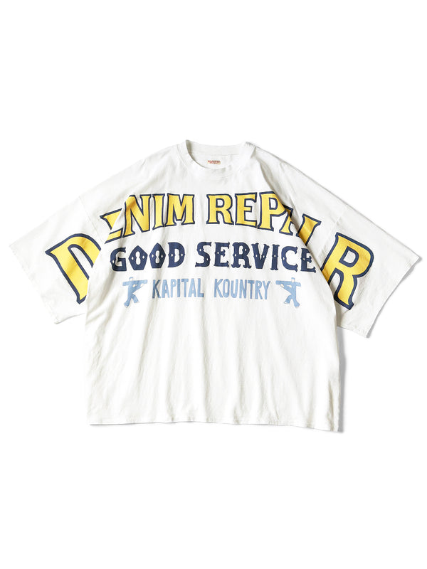 Kapital 18.5/-Tianzhu HUGE-T (DENIM REPAIRpt) Tee