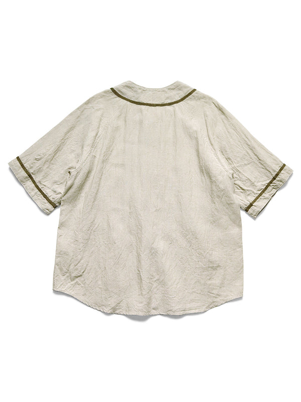 Kapital French Linen GREAT KOUNTRY Baseball Shirt