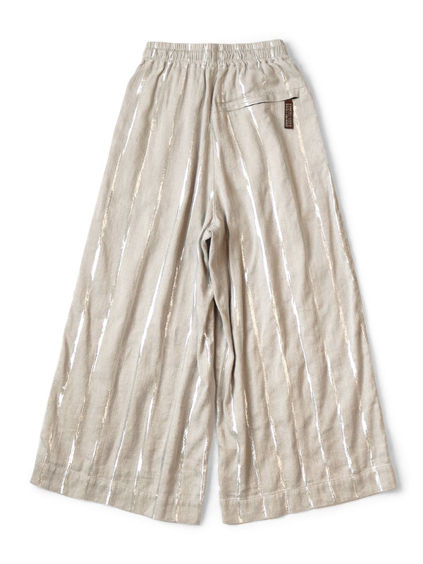 Kapital Linen Glitter Phillies Stripe Rude Baggy Pants