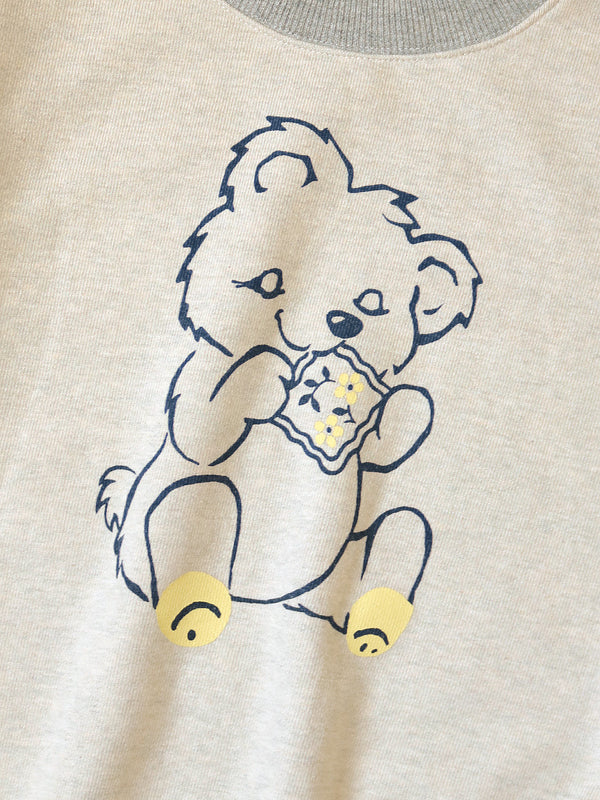 Kapital TOP fleece crew sweatshirt (PECKISH Little Bear pt) sweater