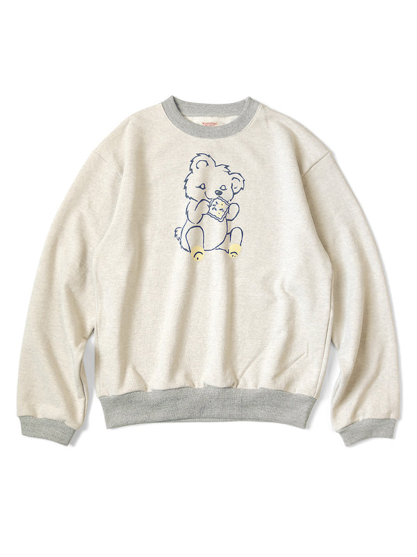 Kapital TOP fleece crew sweatshirt (PECKISH Little Bear pt) sweater