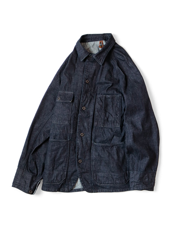 Kapital 12oz denim CACTUS coverall (black thread version) Jacket