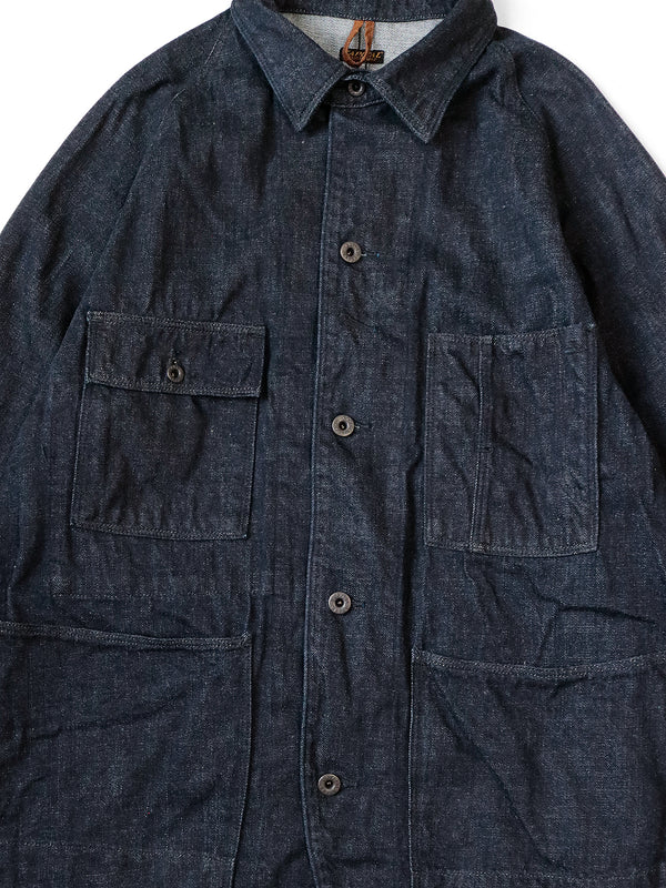 Kapital 12oz denim CACTUS coverall (black thread version) Jacket