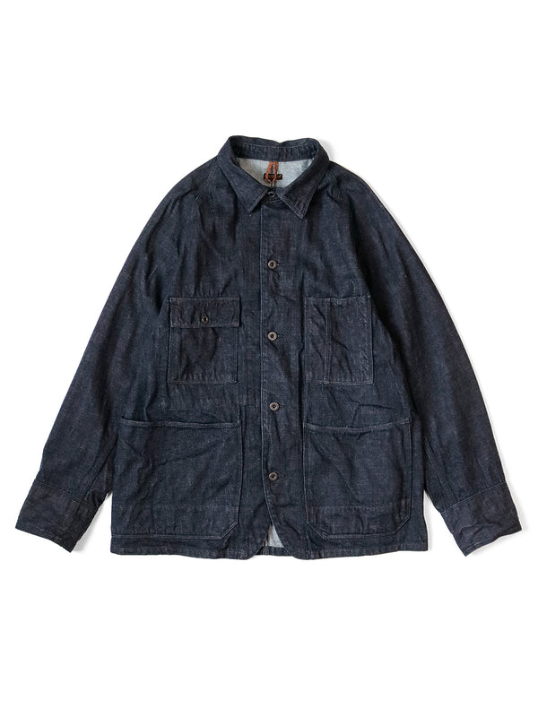 Kapital 12oz denim CACTUS coverall (black thread version) Jacket