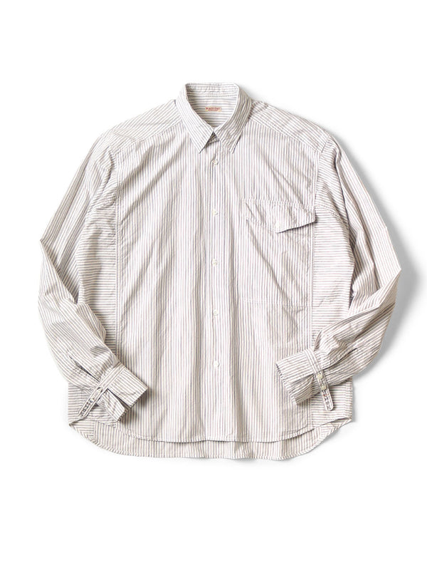 Kapital cotton striped cabin work shirt (long sleeve)