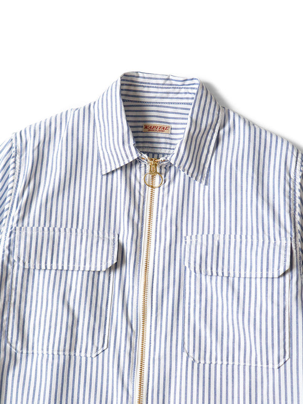 Kapital OX Stripe Drizzler Work Shirt Dress