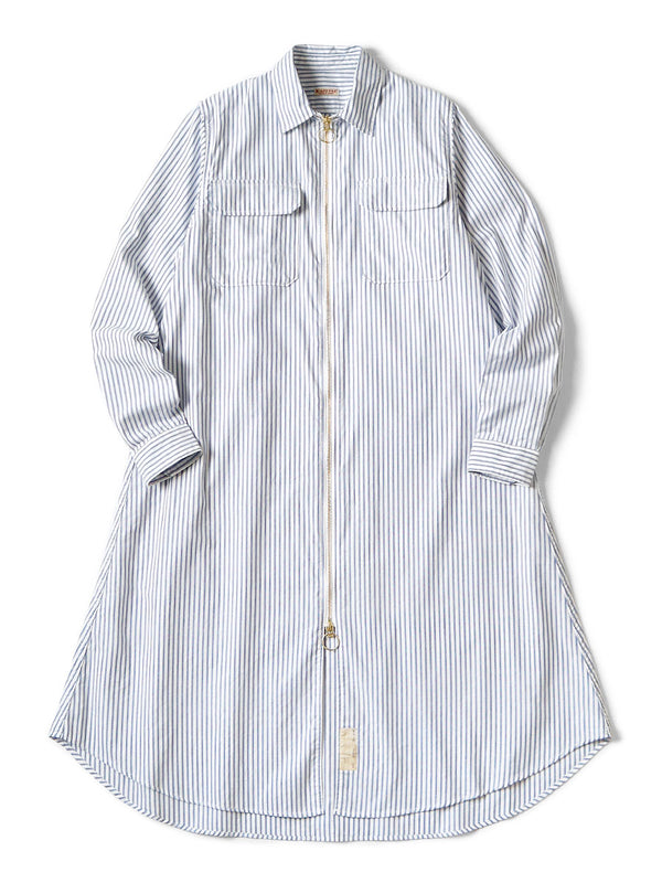 Kapital OX Stripe Drizzler Work Shirt Dress