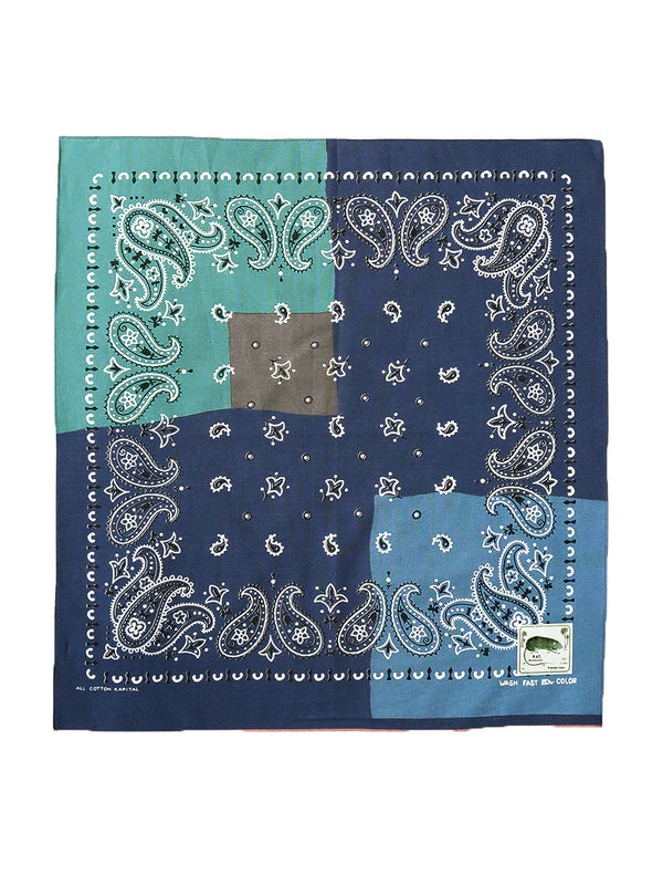 Kapital fastcolor Selvedge Bandana (PAISLEY PATCHWORK)