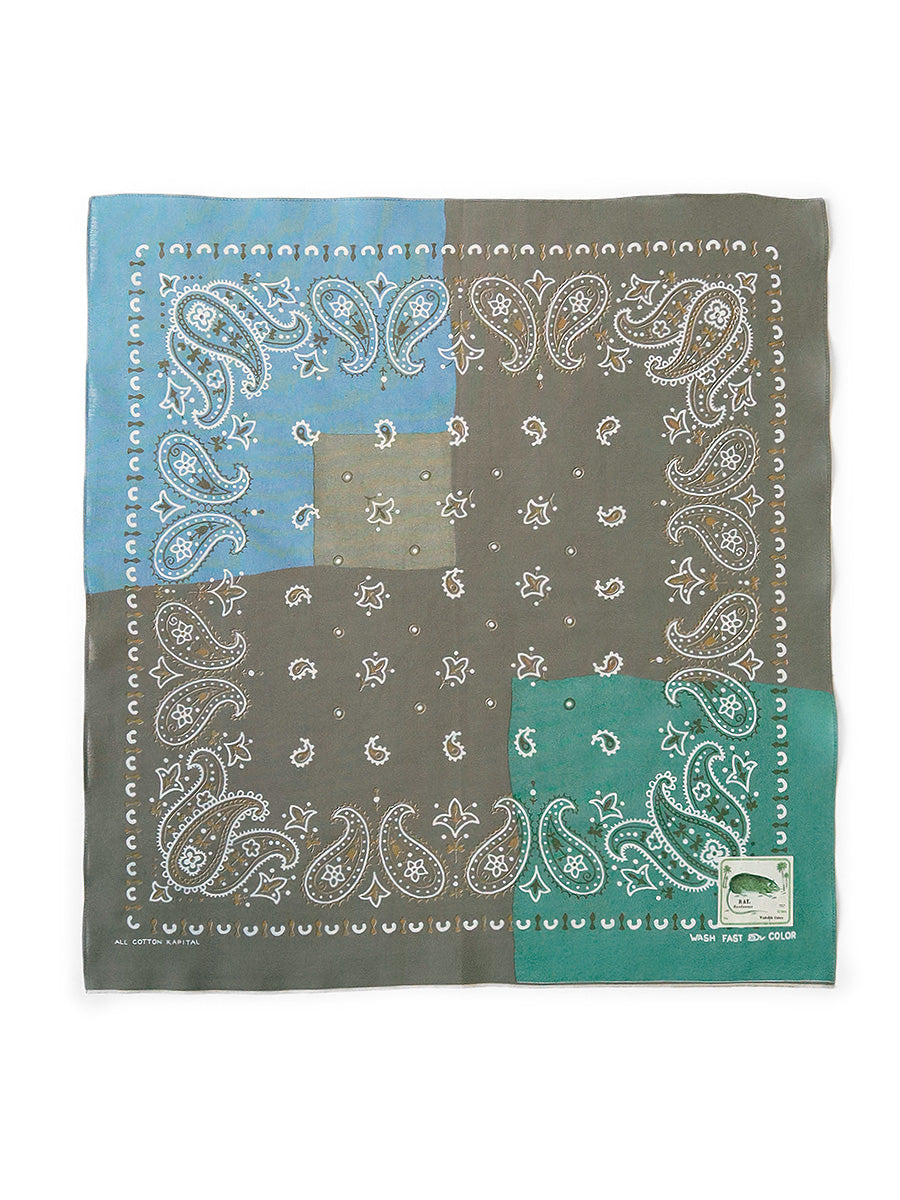 Kapital fastcolor Selvedge Bandana (PAISLEY PATCHWORK