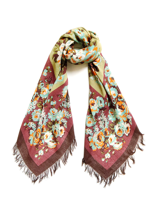 Kapital Rayon Fringe Stole (Nadeshiko Champetre) Scarves