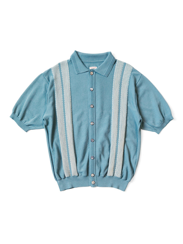 Kapital 14G Cotton Knit Oyster Aloha Polo shirt (short sleeve)