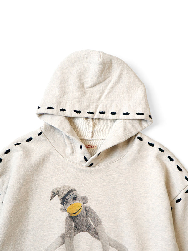 Kapital TOP Fleece Marionette Hood Sweatshirt (Kina Pup pt) sweater