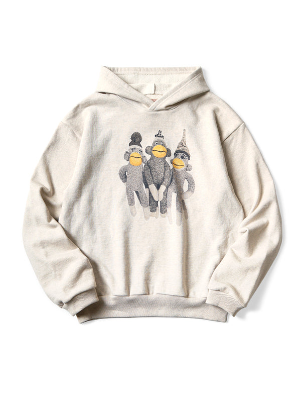 Kapital TOP Fleece Hooded Sweatshirt (Monkey Amigo pt) sweater