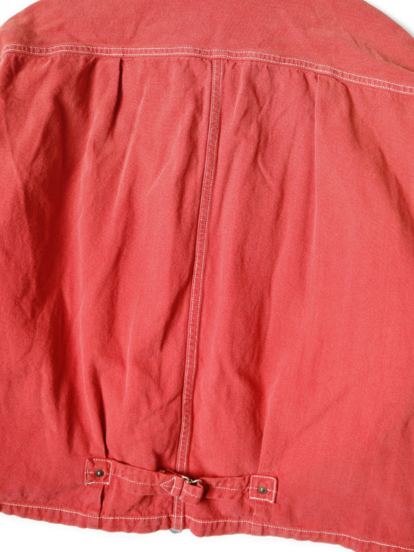 Kapital California Red Canvas Covered Drizzler (with liner) Jacket