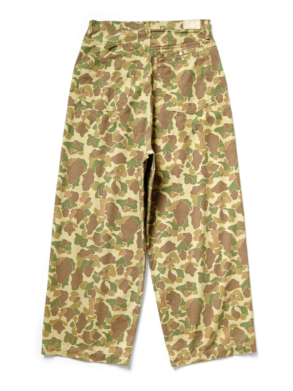 Kapital Hunter Camouflage Herringbone Port Baggy Pants