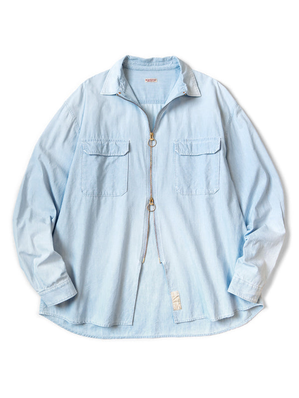 Kapital Chambray Drizzler Work Shirt long sleeves