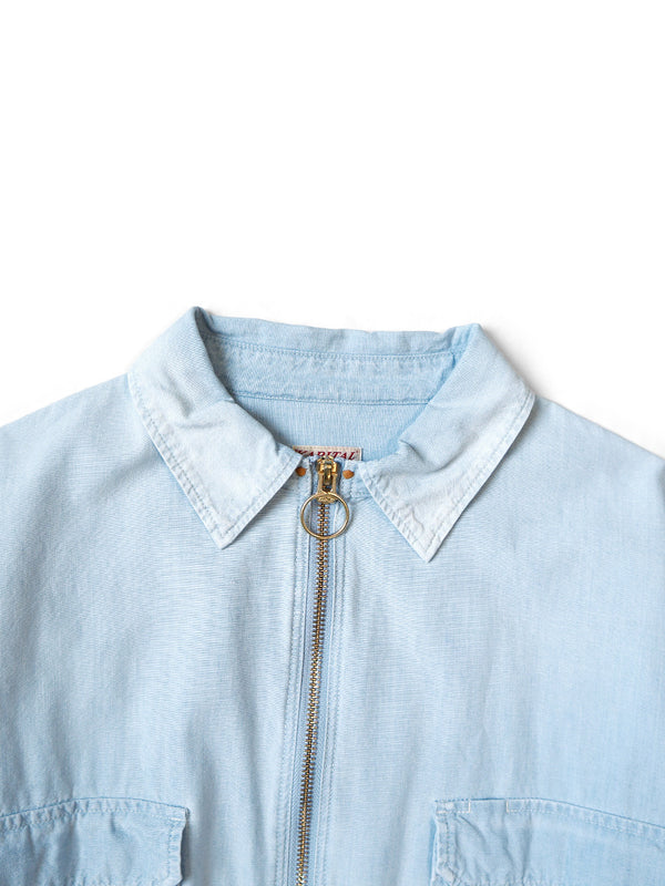 Kapital Chambray Drizzler Work Shirt long sleeves