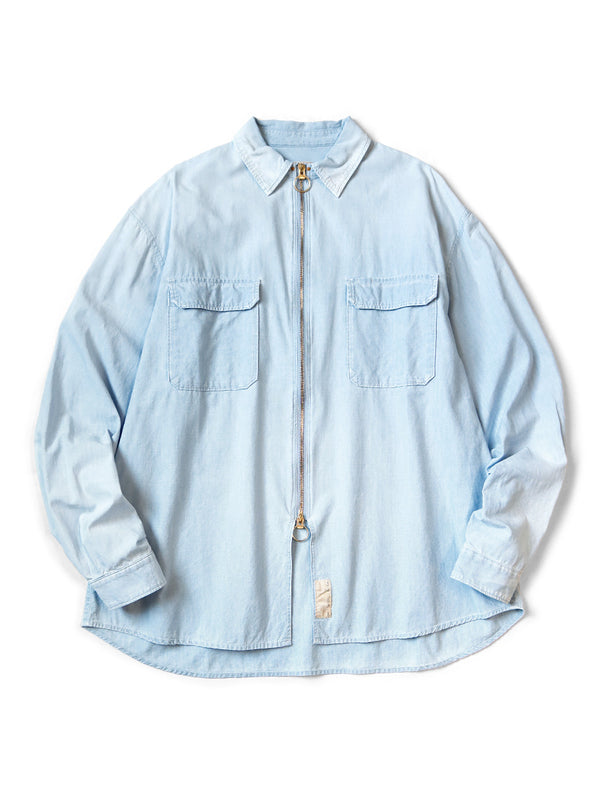 Kapital Chambray Drizzler Work Shirt long sleeves