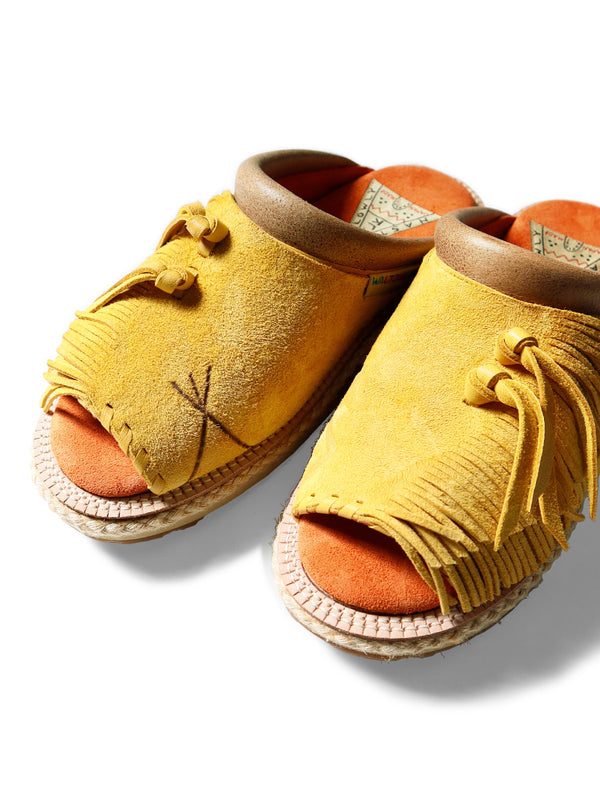 Kapital deer leather pueblo rain clog sandals shoes