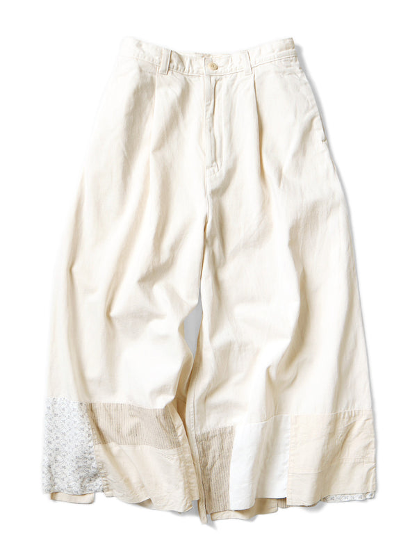 Kapital 10oz White Denim Bell Baggy Pants (Hütteri Make)