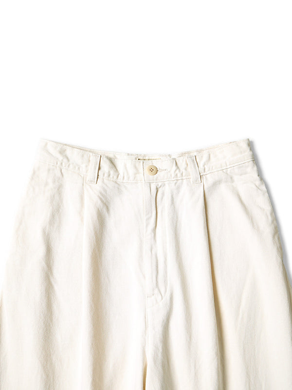 Kapital 10oz White Denim Bell Baggy Pants (Hütteri Make)