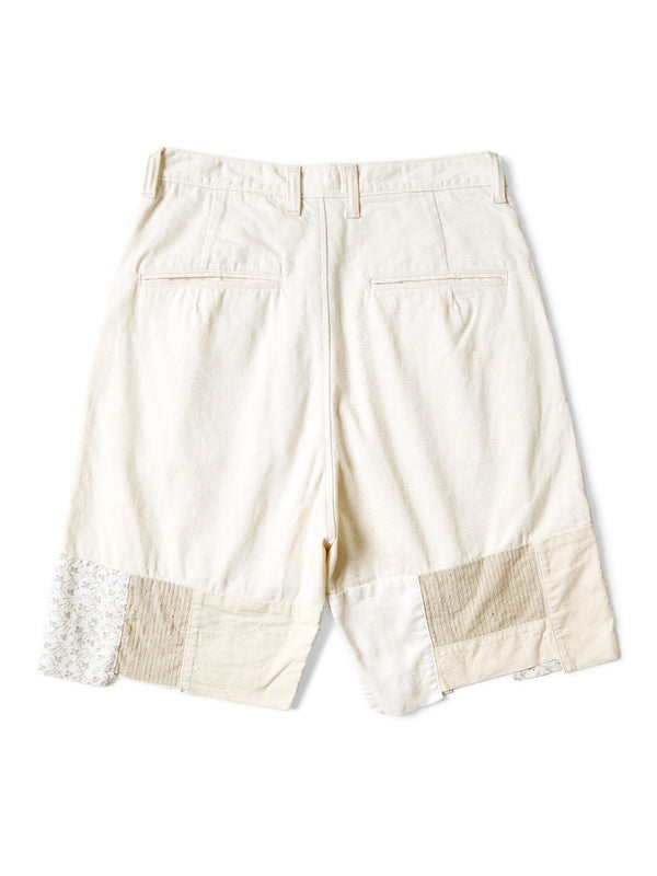 Kapital 10oz White Denim Shorts (Hütteri Make) Pants