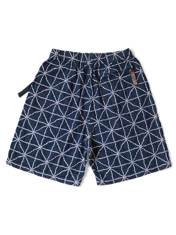 Kapital 8oz Denim FOLK-DOJO Embroidered Easy Short Pants