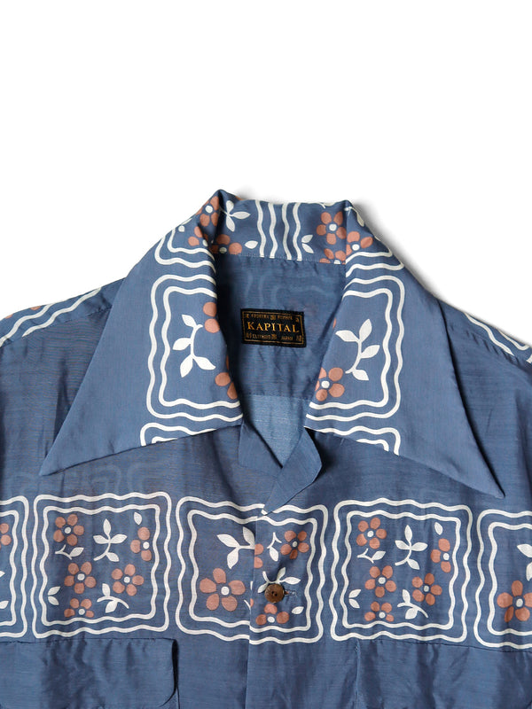 Kapital Silk Rayon Cookie Pattern Wrangle Collar Aloha Shirt